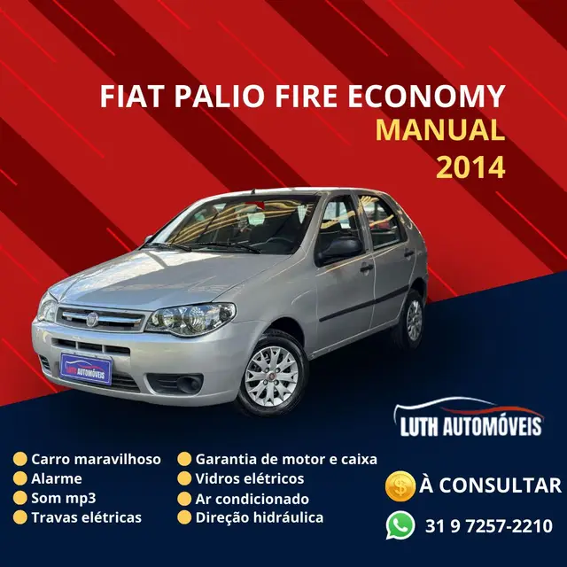 Carro Fiat Palio 2014 Fire 1.0 8V (Flex) 4p