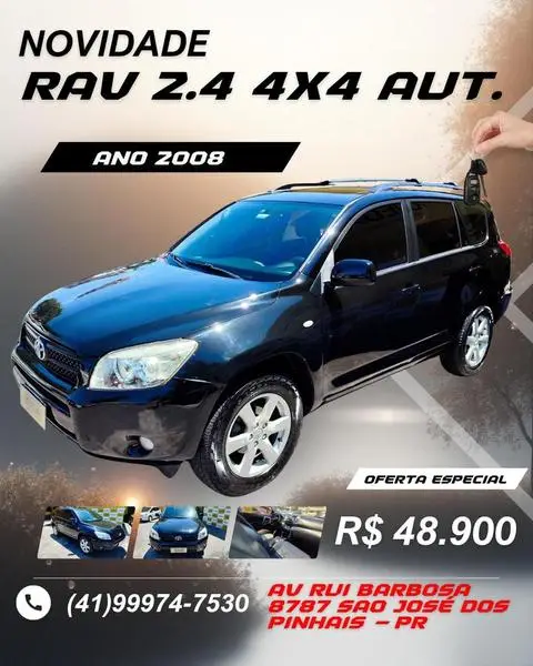Carro Toyota RAV4 2007 4x4 2.4 16V (aut)