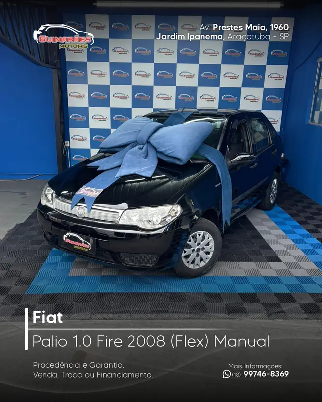 Carro Fiat Palio 2008 Fire 1.0 8V