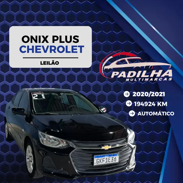 Carro Chevrolet Onix Plus 2021 1.0 Turbo (Flex) (Aut)