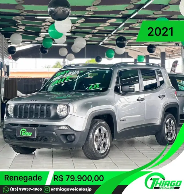 Carro Jeep Renegade 2021 Sport 1.8 4x2 (Aut) (Flex)