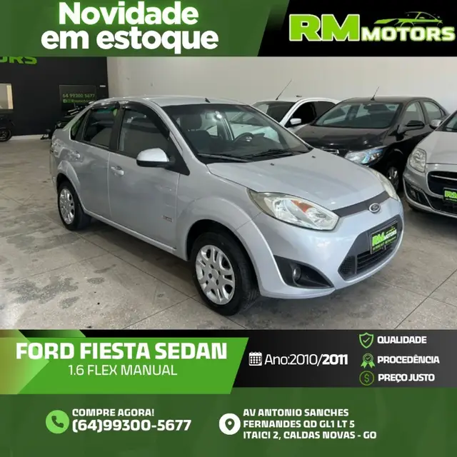 Carro Ford Fiesta Sedan 2011 1.6 (Flex)