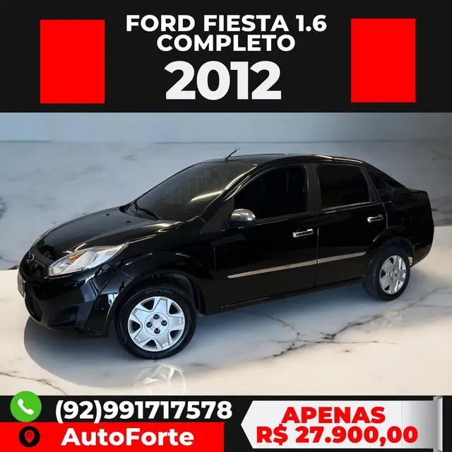 Carro Ford Fiesta Sedan 2012 1.6 (Flex)