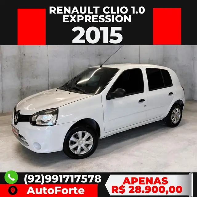 Carro Renault Clio 2015 Hatch. RN 1.0 16V