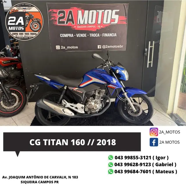 Moto Honda CG 160 2018 Titan
