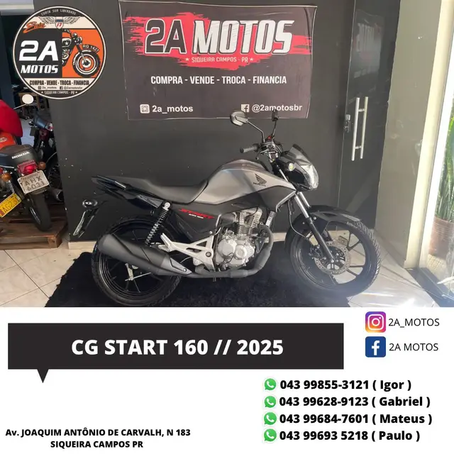 Moto Honda CG 160 2025 Start