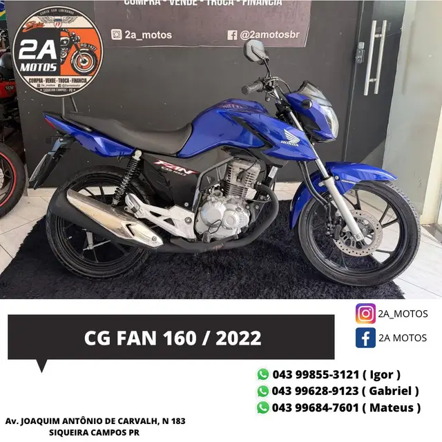 Moto Honda CG 160 2022 Fan