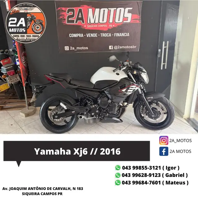 Moto Yamaha XJ6 N 2016 XJ6 N 600