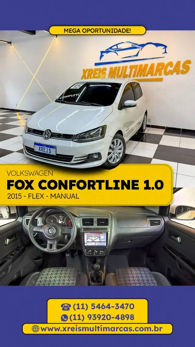 Carro Volkswagen Fox 2015 Comfortline 1.0 TEC (Flex)