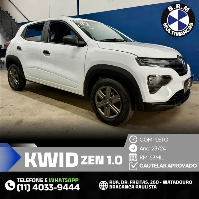 Carro Renault Kwid 2024 Zen 1.0 12v SCe (Flex)
