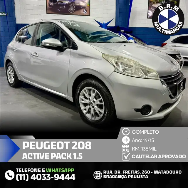Carro Peugeot 208 2015 Active 1.5 8V (Flex)