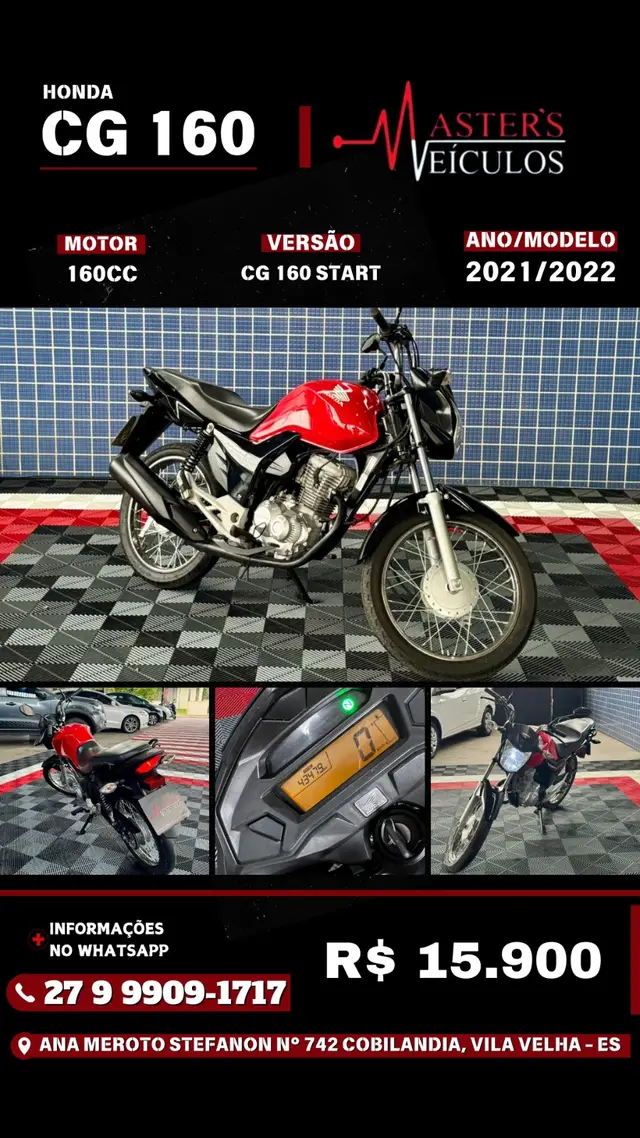 Moto Honda CG 160 2022 Start