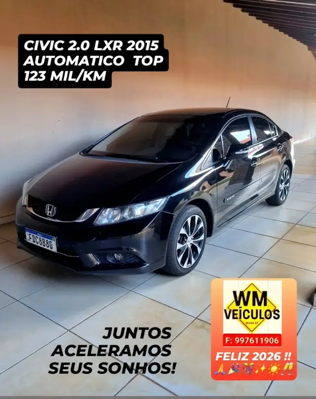 Carro Honda Civic 2015 LXR 2.0 i-VTEC (Aut) (Flex)