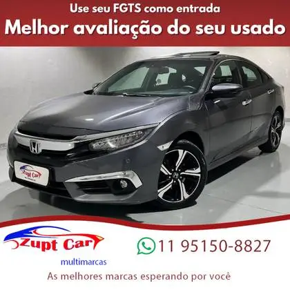 Carro Honda Civic 2018 1.5 Touring Turbo Aut