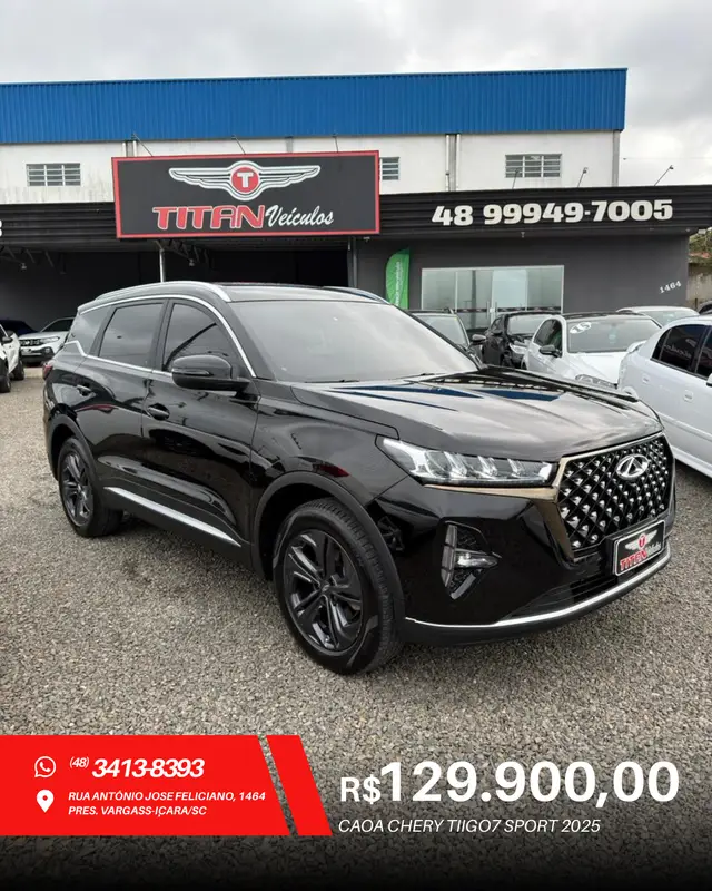 Carro CAOA Chery Tiggo 7 2025 SPORT 1.5 Turbo Flex Aut.