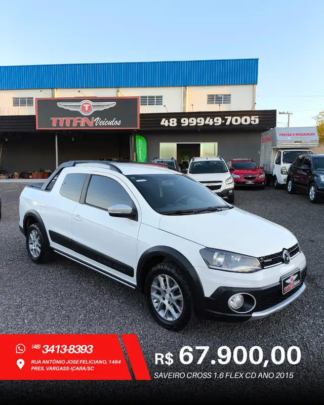 Carro Volkswagen Saveiro 2015 Cross 1.6 16v MSI CD (Flex)