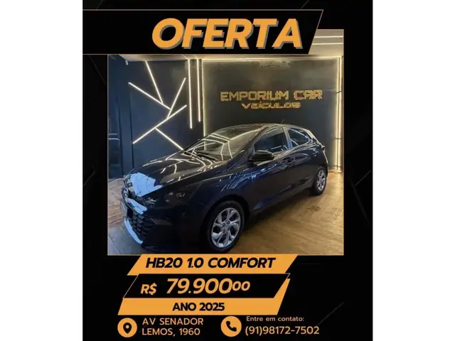 Carro Hyundai HB20S 2025 Comfort Plus 1.0
