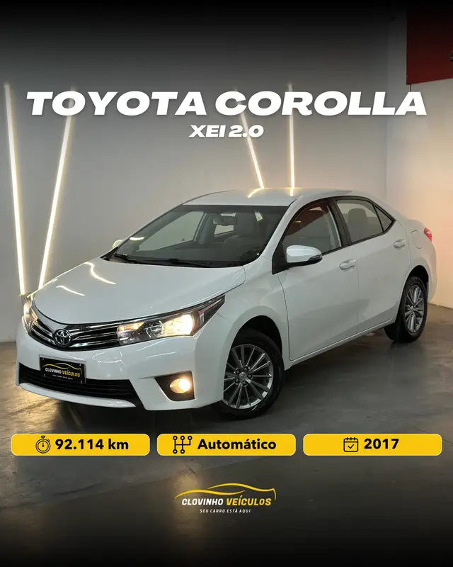 Carro Toyota Corolla 2017 2.0 XEi Multi-Drive S (Flex)