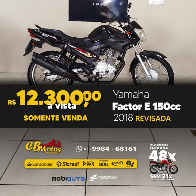 Moto Yamaha YBR 150 Factor 2018 E (Flex)