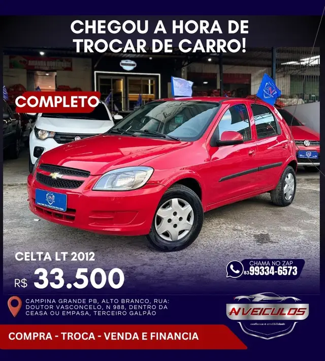 Carro Chevrolet Celta 2012 LT 1.0 (Flex)