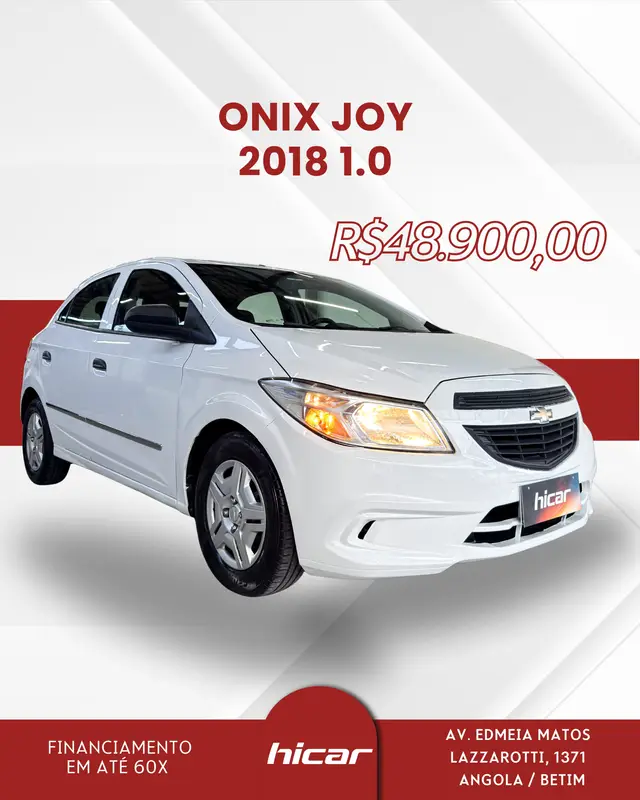 Carro Chevrolet Onix 2018 1.0 Joy SPE/4