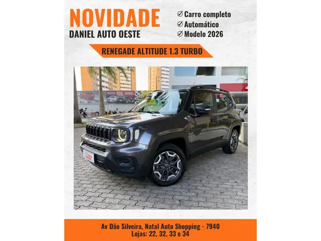 Carro Jeep Renegade 2026 Altitude T270 1.3 Turbo 4x2