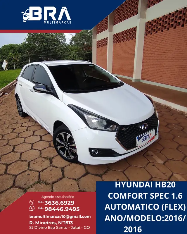Carro Hyundai HB20 2016 1.6 Comfort Plus (Aut) (Flex)