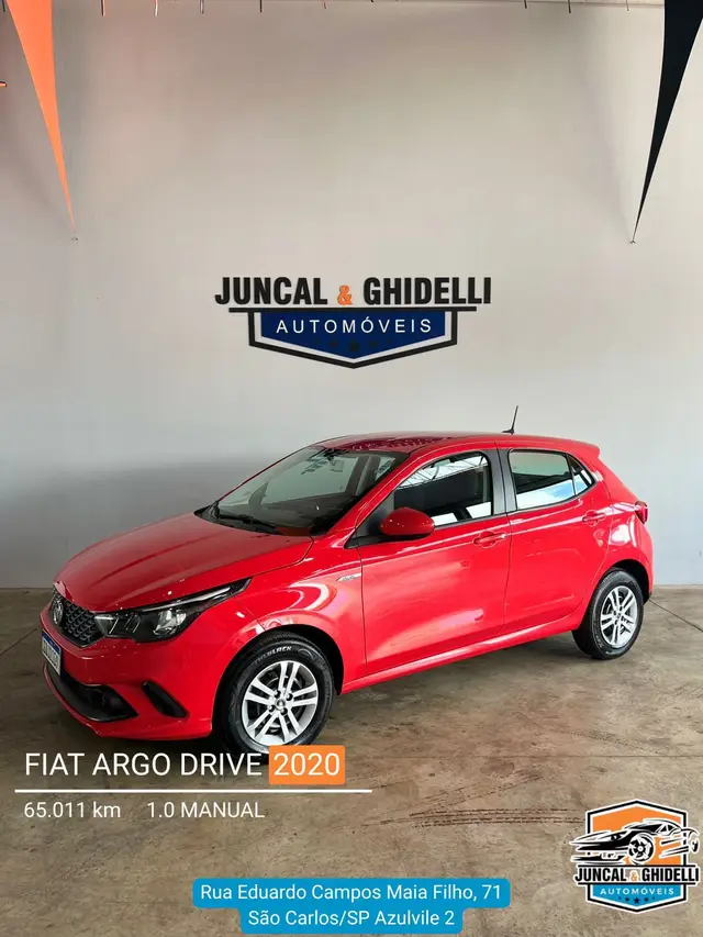 Carro Fiat Argo 2020 Drive 1.0 Firefly (Flex)