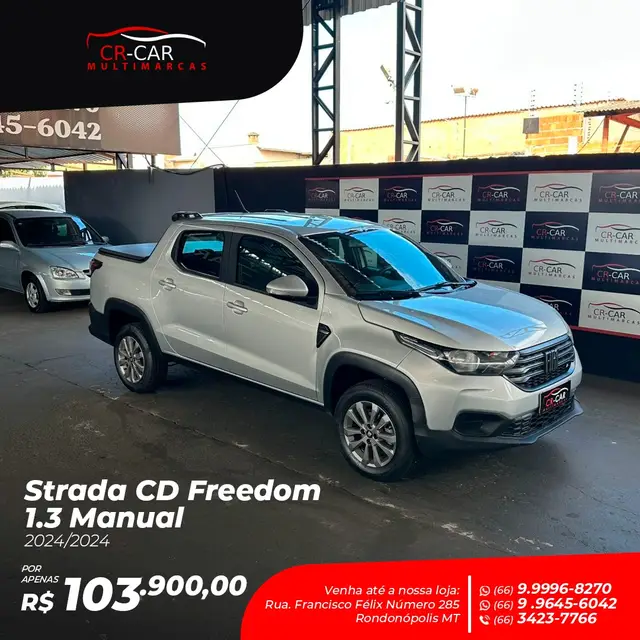 Carro Fiat Strada 2024 Freedom 1.3 Cabine Dupla