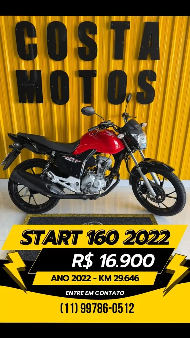Moto Honda CG 160 2022 Start
