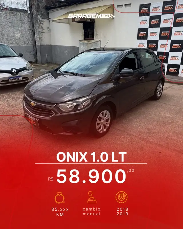 Carro Chevrolet Onix 2019 1.0 LT SPE/4