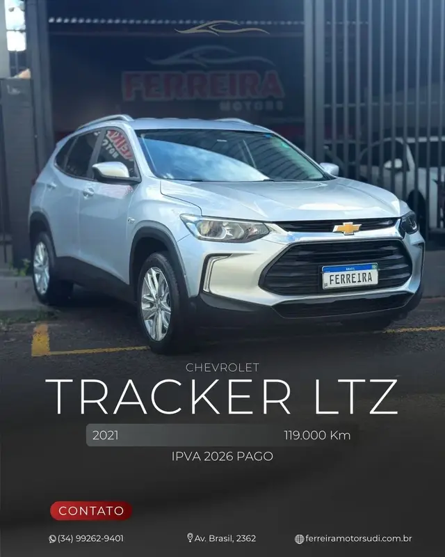 Carro Chevrolet Tracker 2021 LTZ 1.2 Turbo (Flex) (Aut)