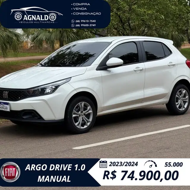 Carro Fiat Argo 2024 Drive 1.0