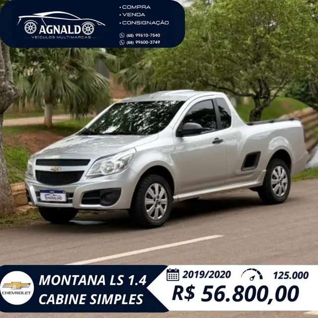 Carro Chevrolet Montana 2020 LS 1.4 (Flex)