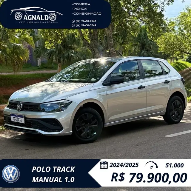 Carro Volkswagen Polo 2025 Track 1.0 Flex 12V 5p