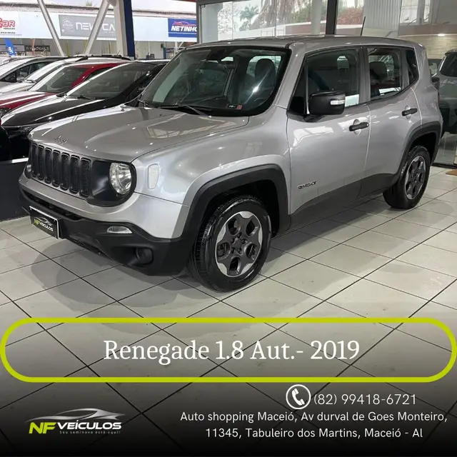 Carro Jeep Renegade 2019 1.8 4x2 (Aut) (Flex) (PCD)