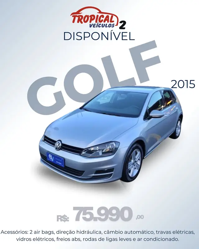 Carro Volkswagen Golf 2015 Comfortline 1.4 TSi