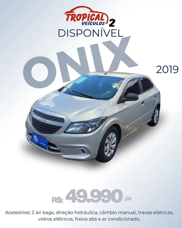 Carro Chevrolet Onix 2019 1.0 Joy SPE/4