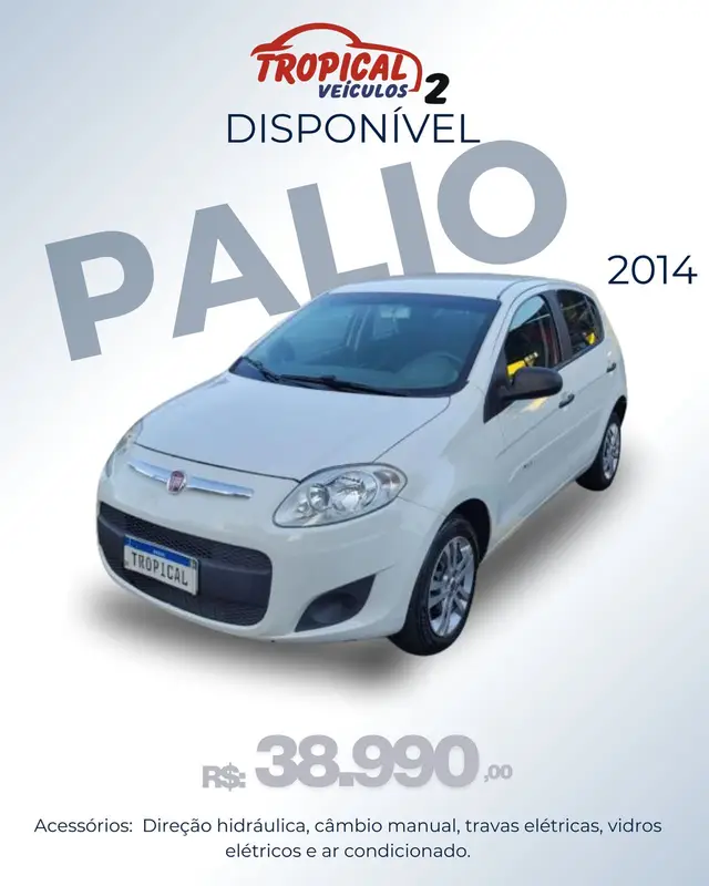 Carro Fiat Palio 2014 Attractive 1.0 Evo (Flex)