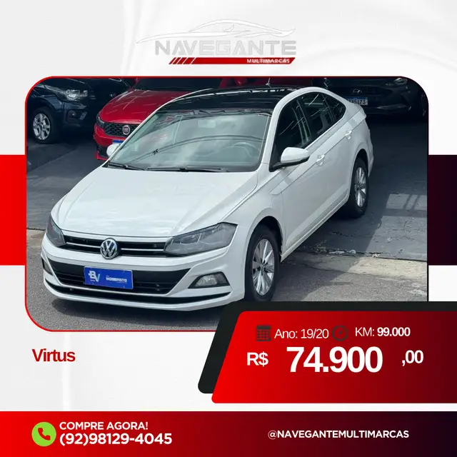 Carro Volkswagen Virtus 2020 1.6 MSI 16V (Flex)
