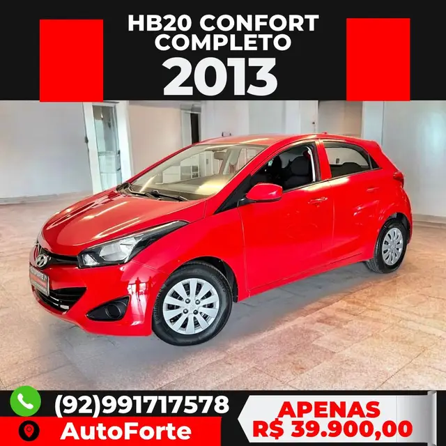 Carro Hyundai HB20 2013 1.0 Comfort (Flex)