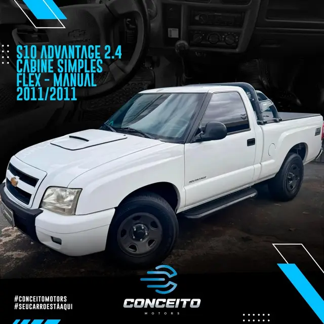 Carro Chevrolet S10 Cabine Simples 2011 S10 Advantage 4x2 2.4 (Flex) (Cab Simples)