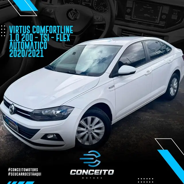 Carro Volkswagen Virtus 2021 1.0 200 TSI Comfortline (Flex) (Aut)