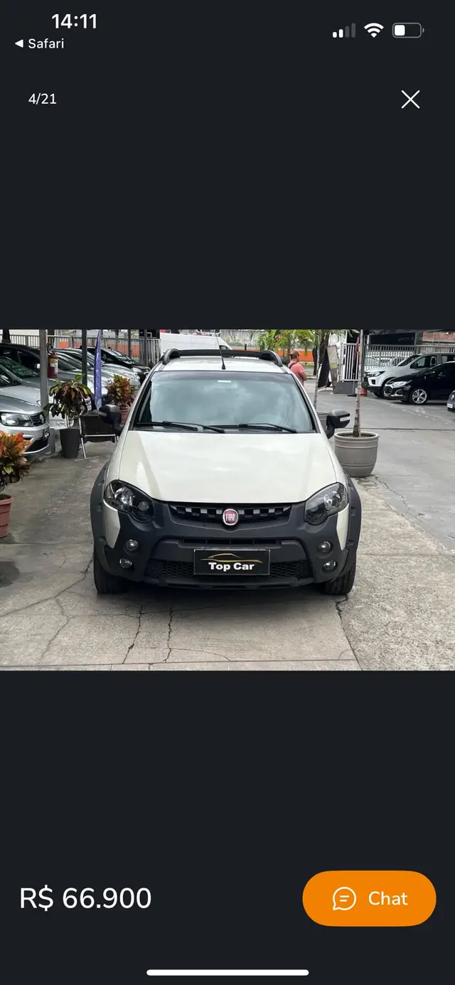 Carro Fiat Strada 2016 Adv. Ext. 1.8 LOCKER Dual.Flex CE