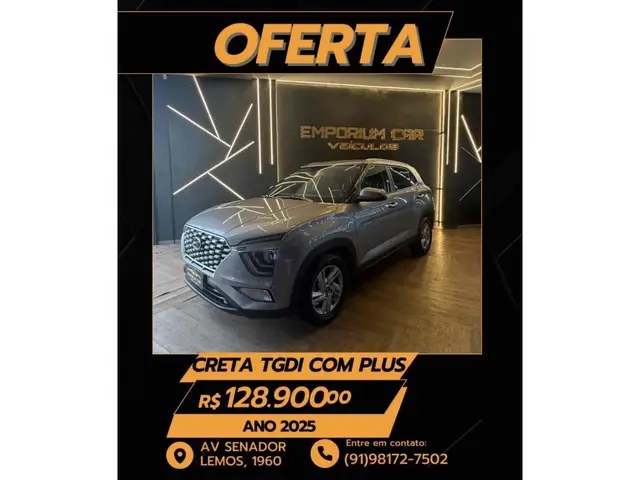 Carro Hyundai Creta 2025 Comfort Plus 1.0 Turbo