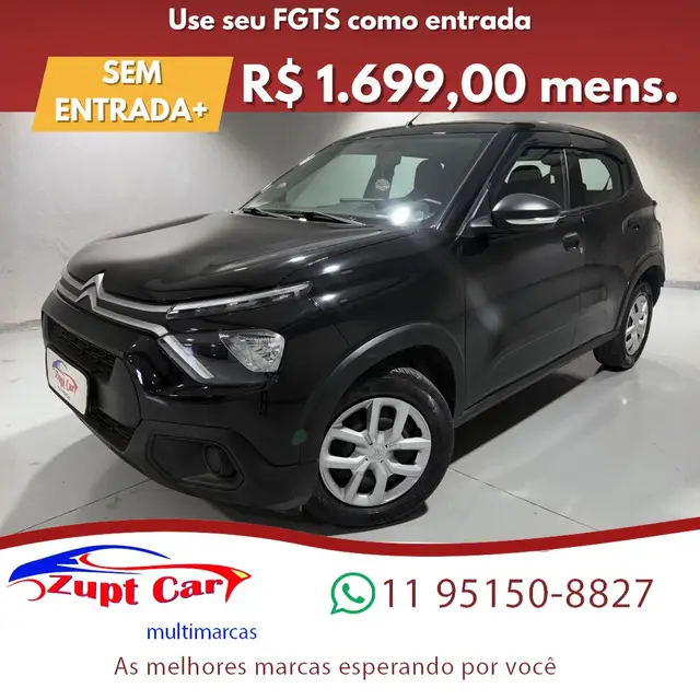 Carro Citroën C3 2023 Live Pack 1.0 (Flex)