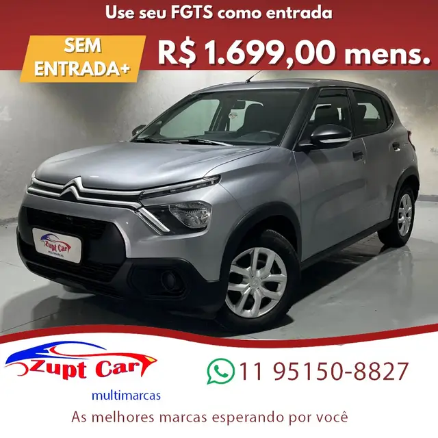 Carro Citroën C3 2023 Live Pack 1.0 (Flex)
