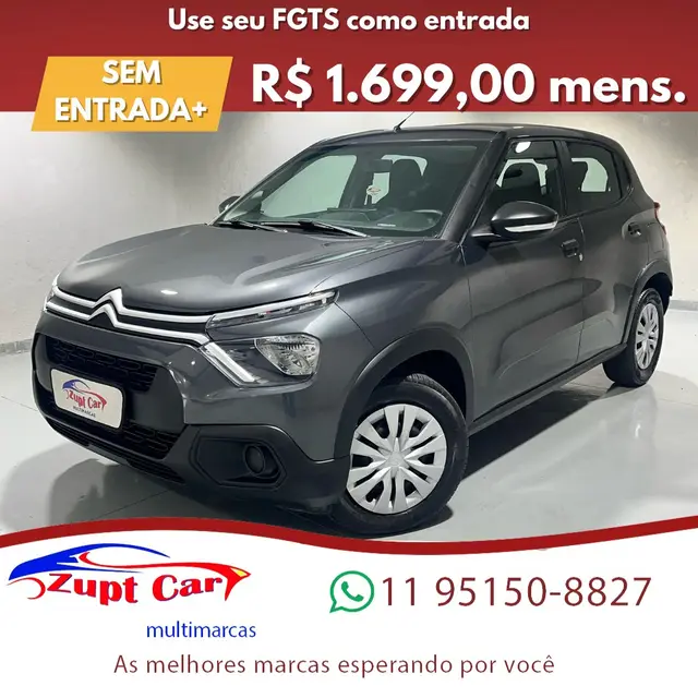 Carro Citroën C3 2023 Live Pack 1.0 (Flex)