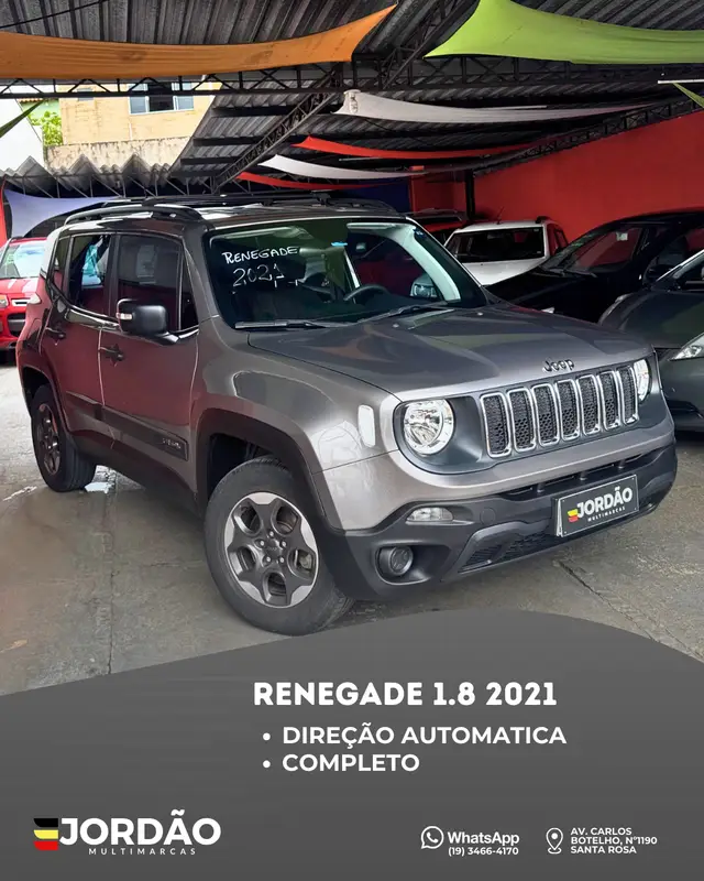 Carro Jeep Renegade 2021 1.8 4x2 (Aut) (Flex)