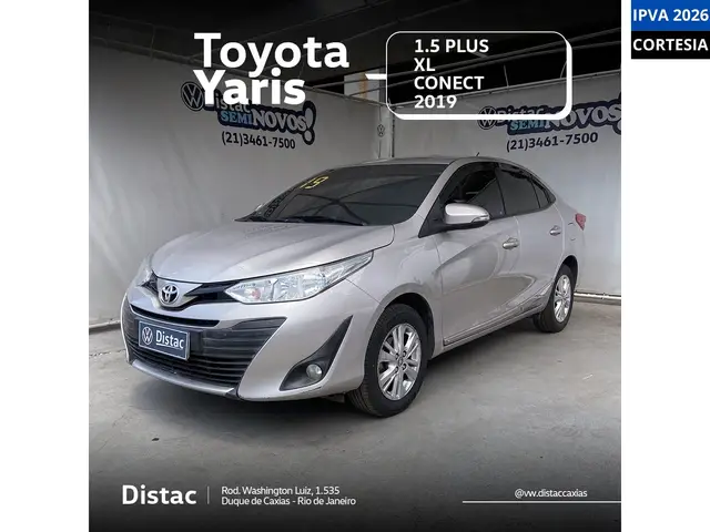 Carro Toyota Yaris Sedan 2019 1.5 XL Plus Tech CVT (Flex)